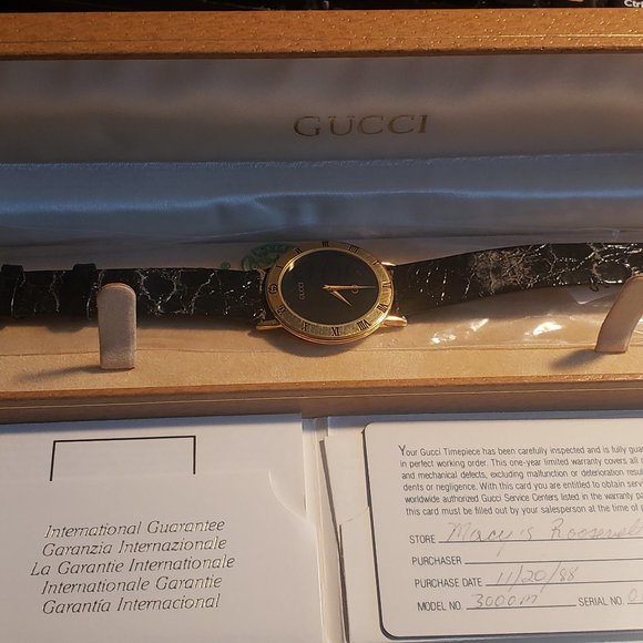 Vintage Gucci 3000M Men's Gold Plated Watch - Picture 4 of 6